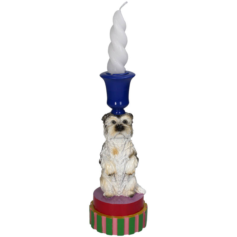 Kandelaar Hond Blauw – Kersten