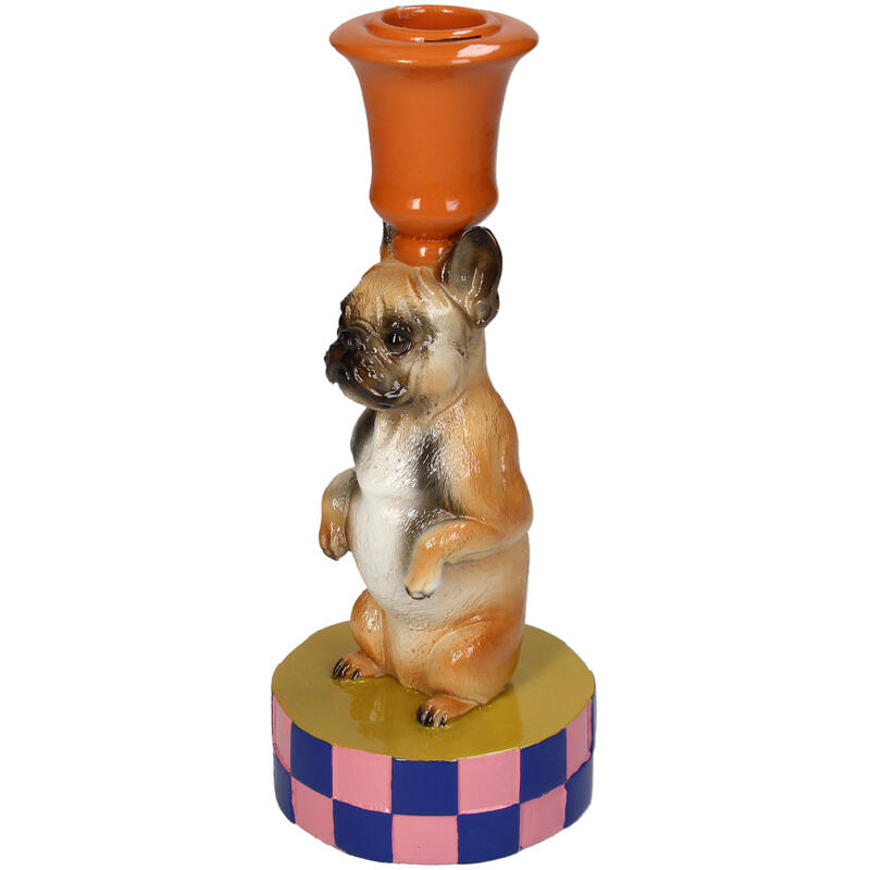 Kandelaar Hond Oranje – Kersten