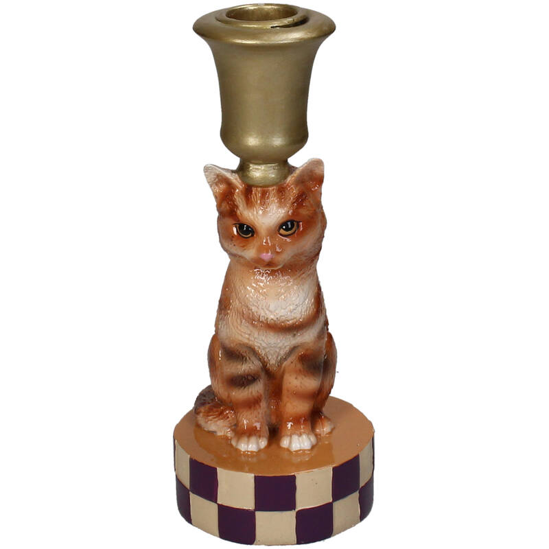 Kandelaar Kat Oranje – Kersten
