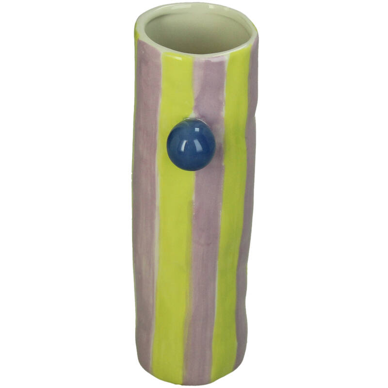 Vase Stripes Yellow/Lilac – Kersten