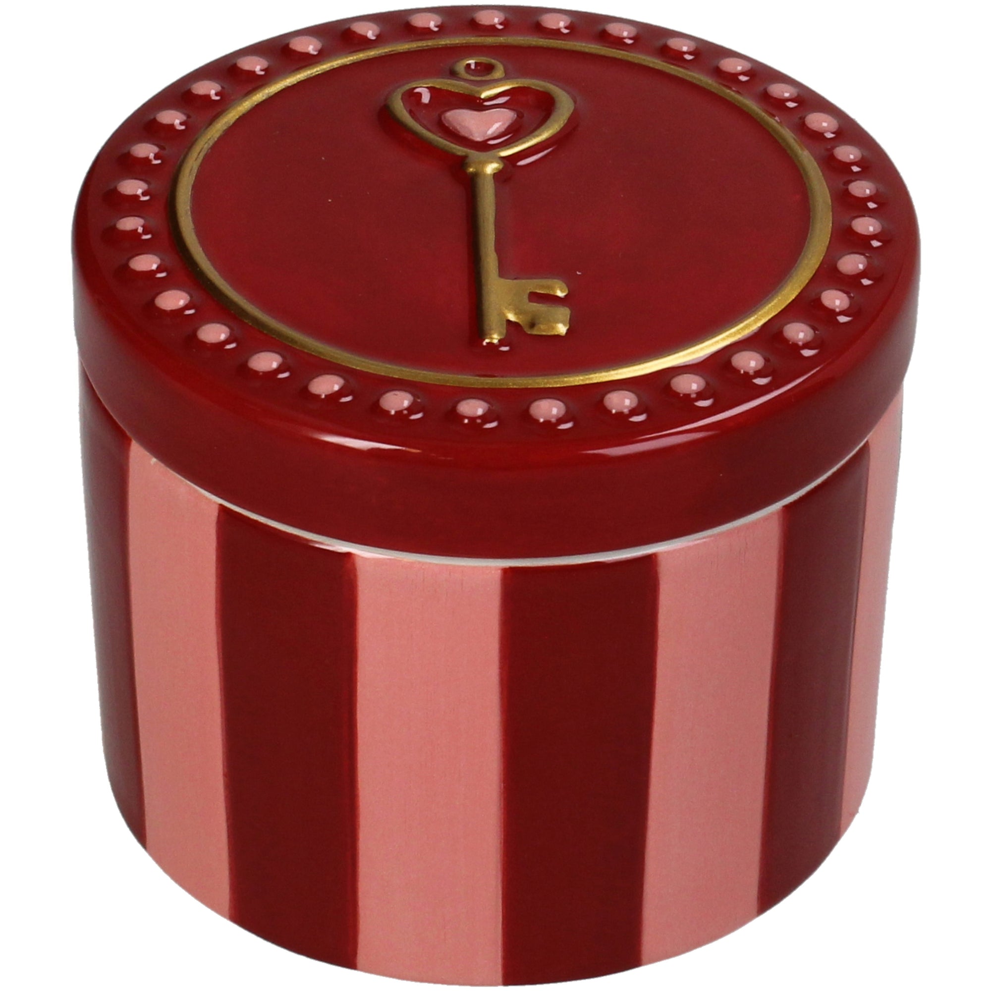 Opbergpot Sleutel Rood Roze – Kersten