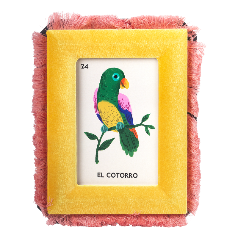 Fotolijst Velvet Geel 13x18 cm - Kitsch Kitchen