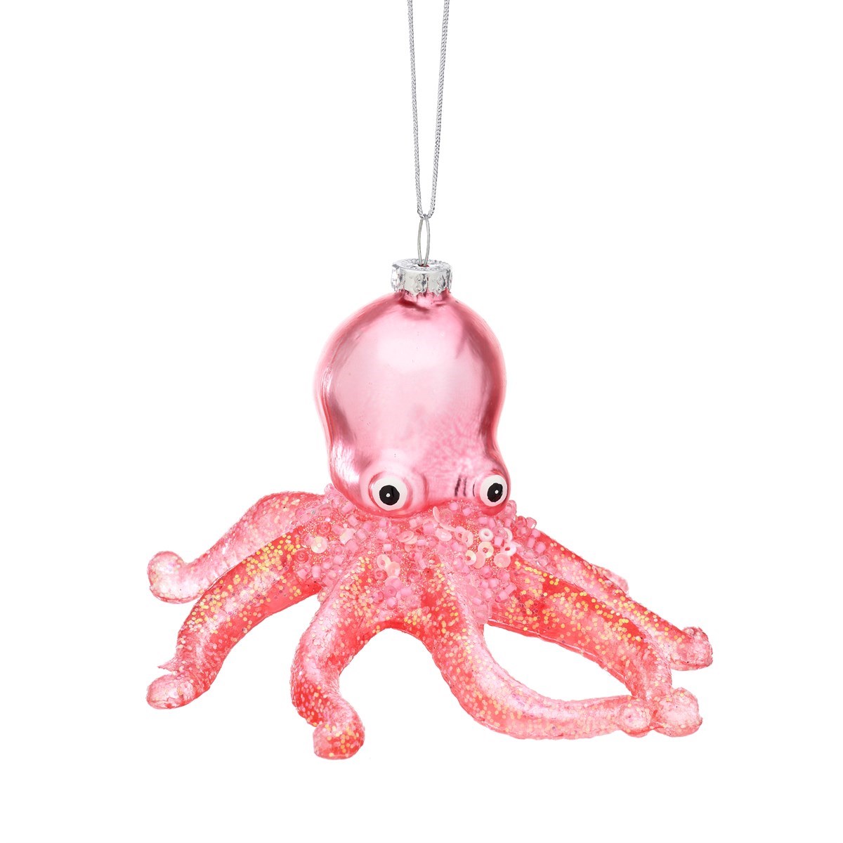 Kerst Ornament Octopus Pink - Sass & Belle