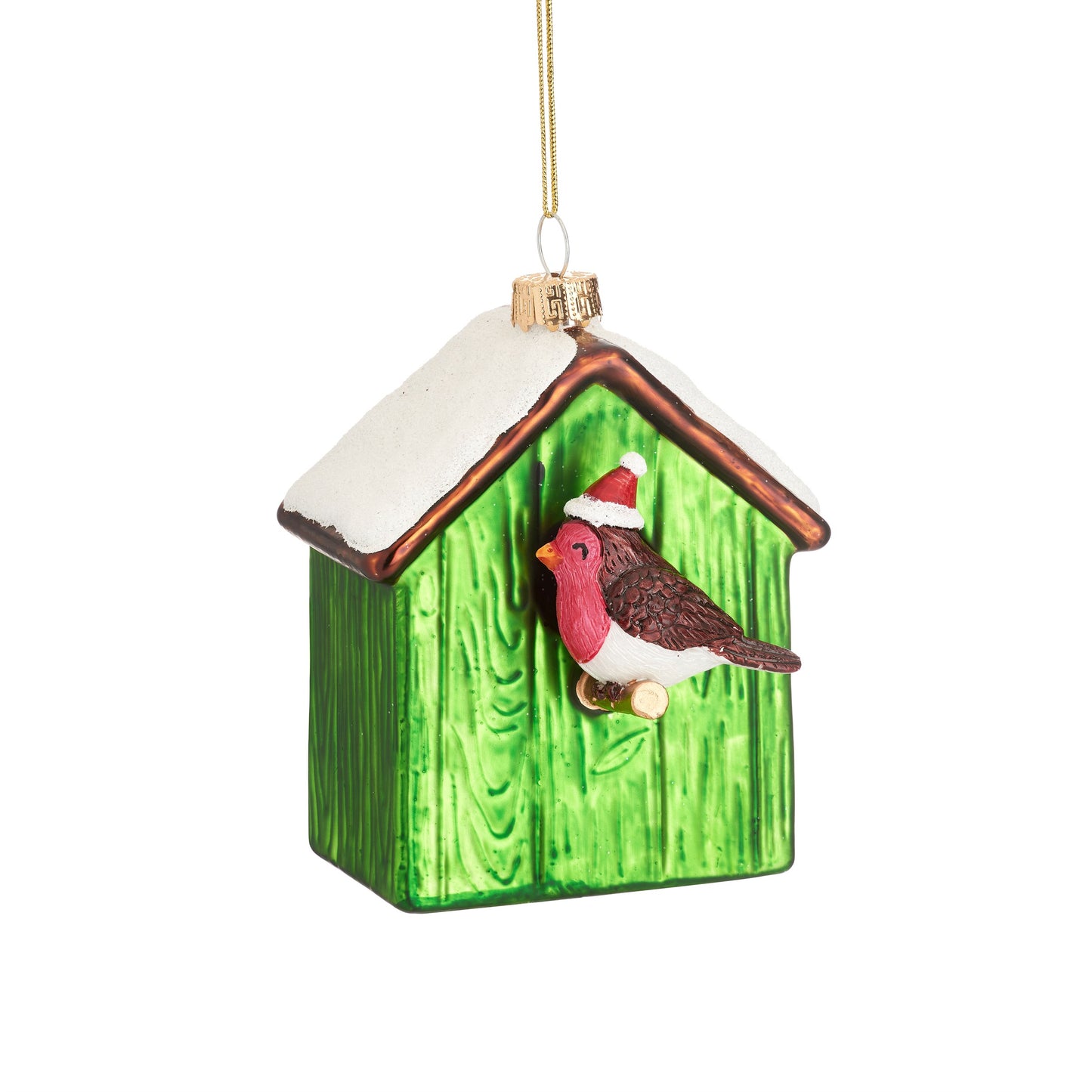 Christmas Ornament Birdhouse - Sass &amp; Belle