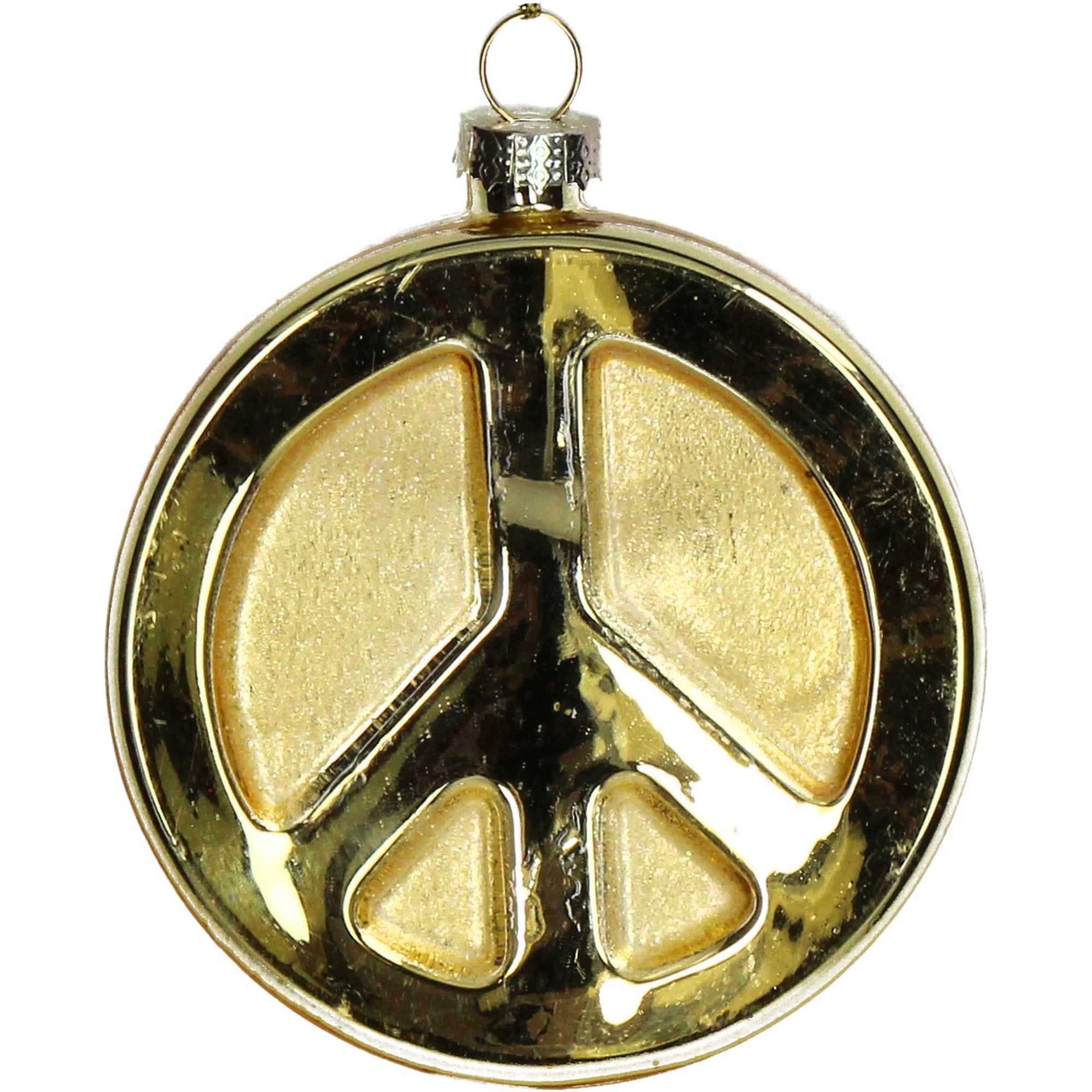 Kerst Ornament Peace Gold - Kersten