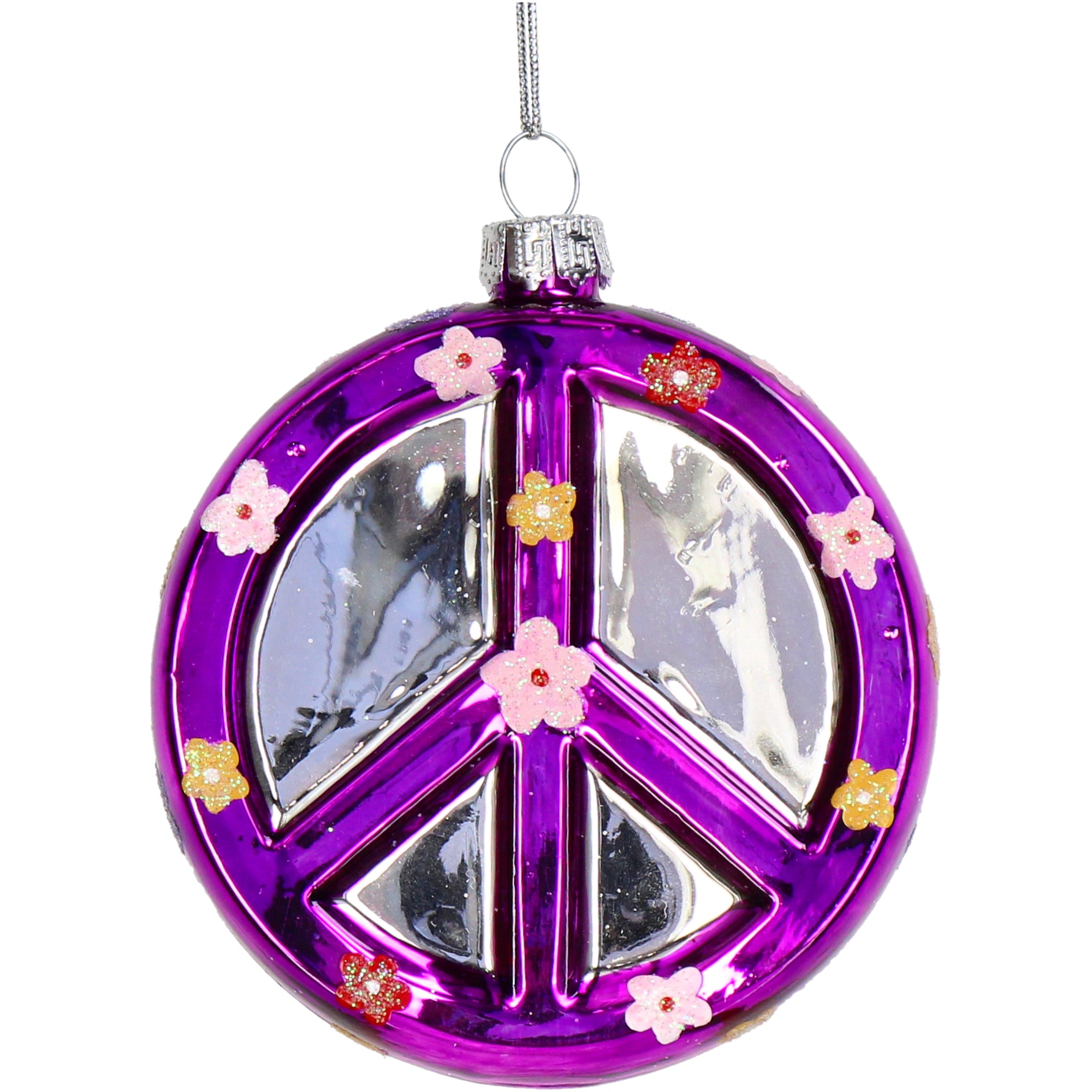 Kerst Ornament Peace Purple - Kersten