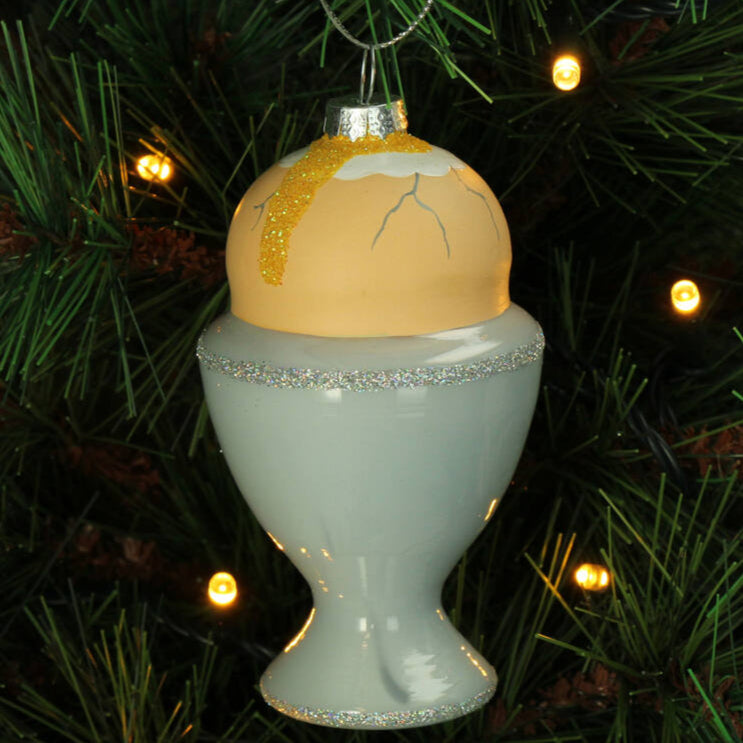 Kerst Ornament Eierdop Blauw – Kersten