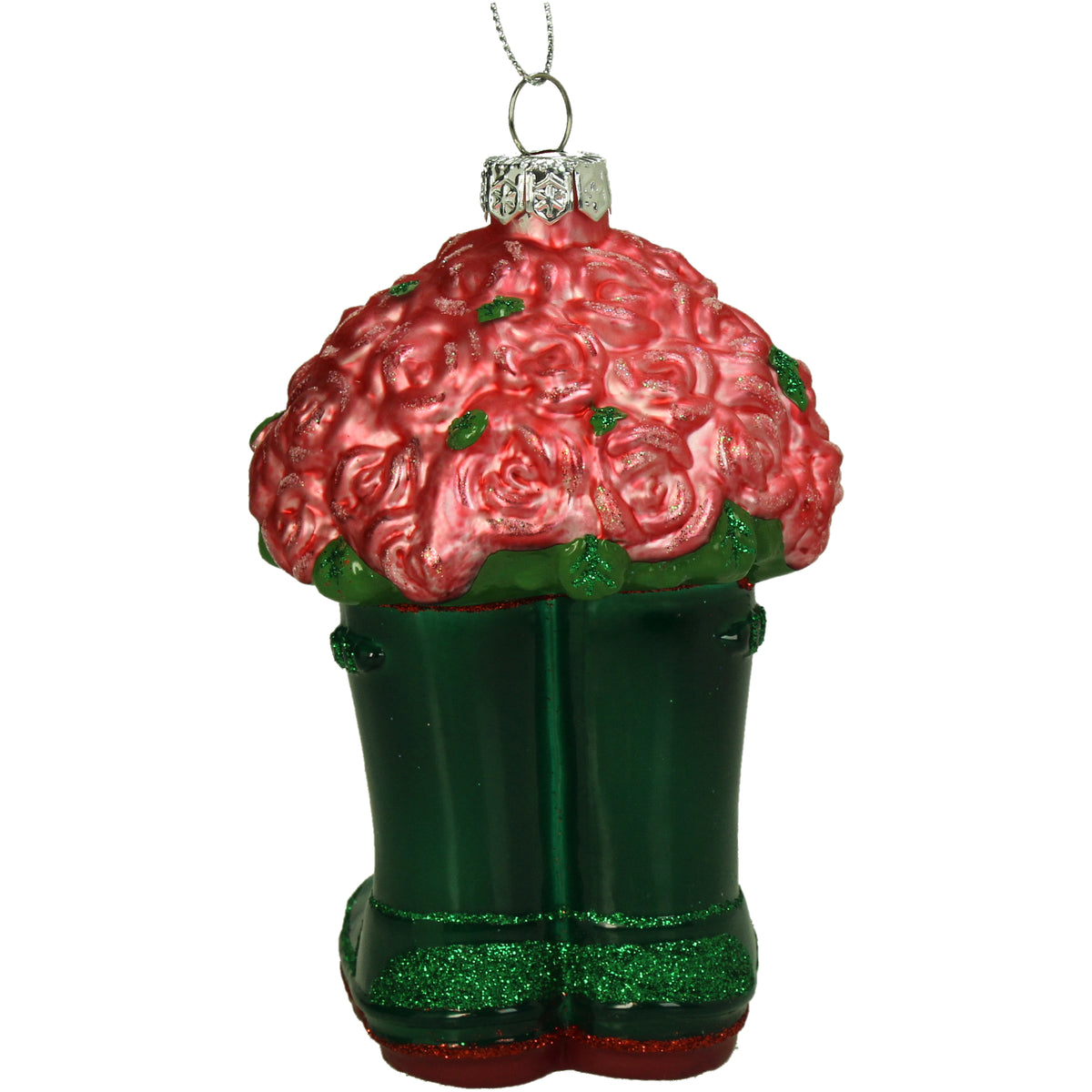 Kerst Ornament Regenlaarzen met Rozen - Kersten