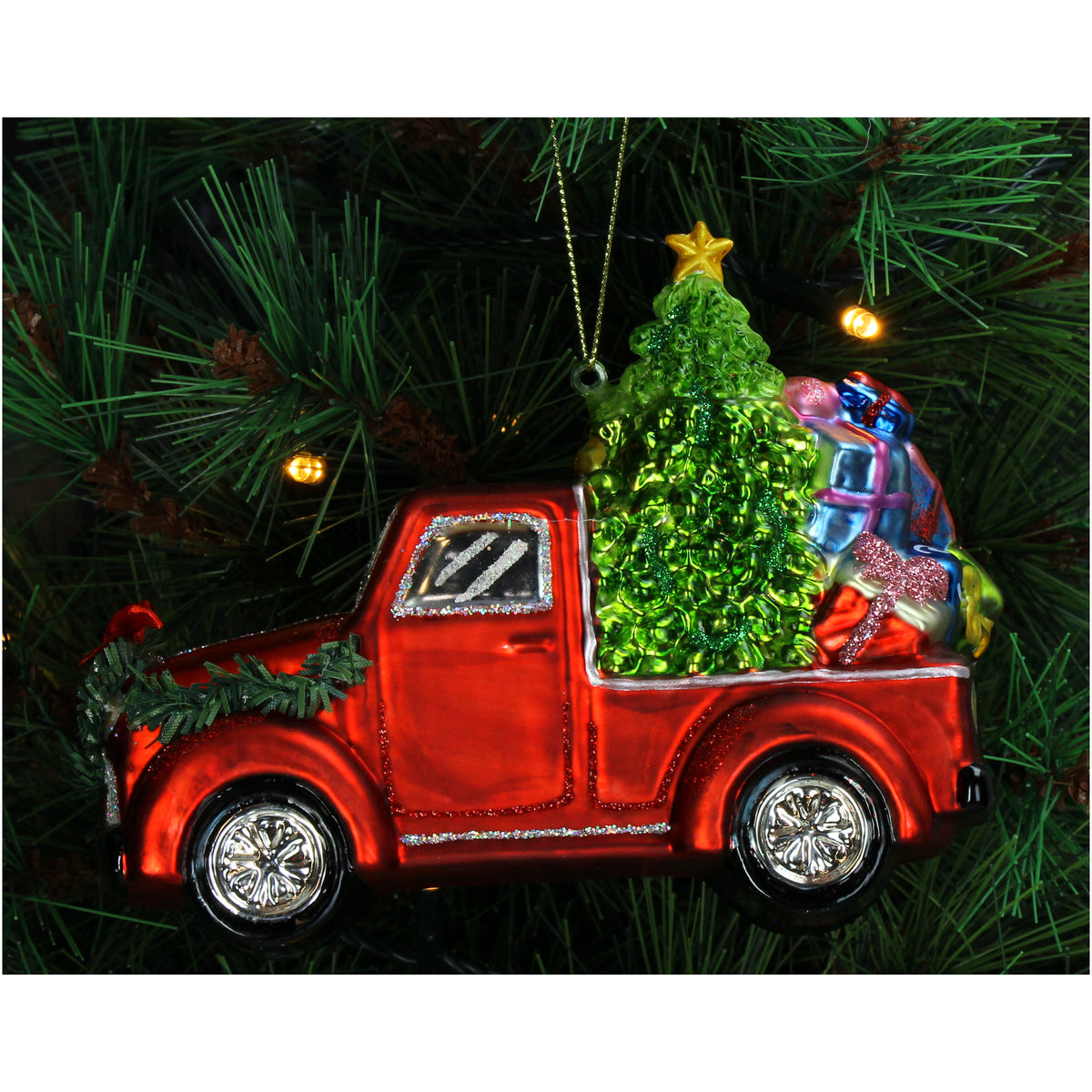 Kerst Ornament Cadeau Bezorgtruck - Kersten