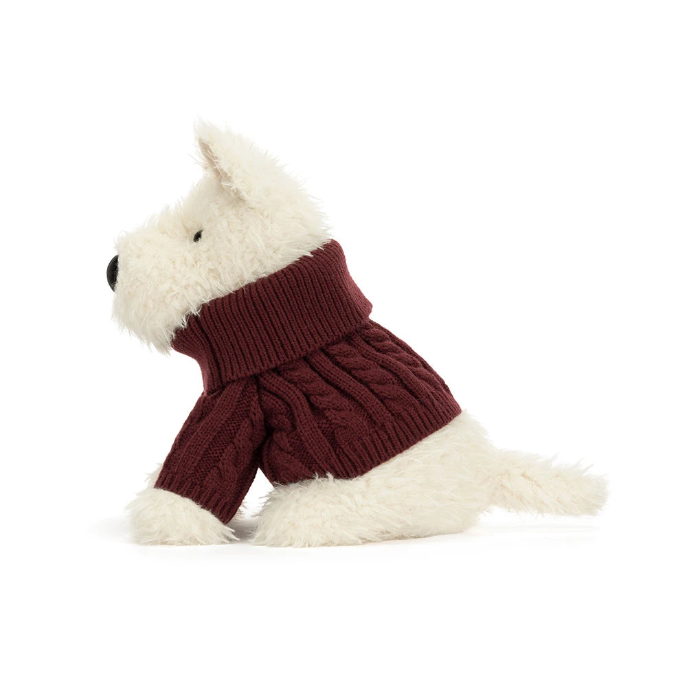 Knuffel Munro Scottie Dog Winter Jumper - Jellycat