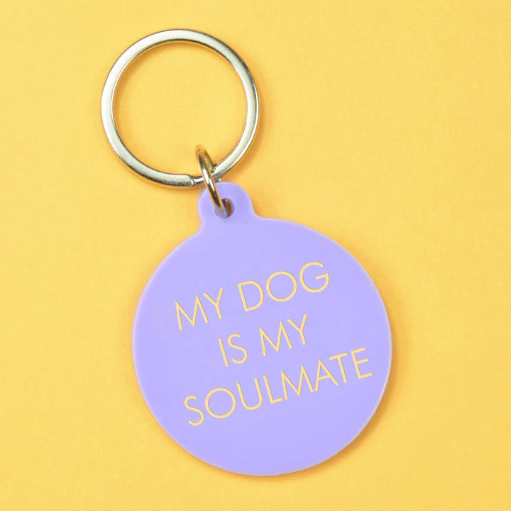 Keychain My Dog Is My Soulmate - Flamingo Candles 