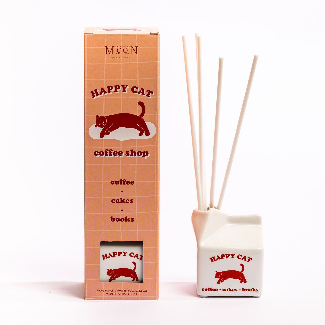 Geurdiffuser Happy Cat – Wick + Vessel