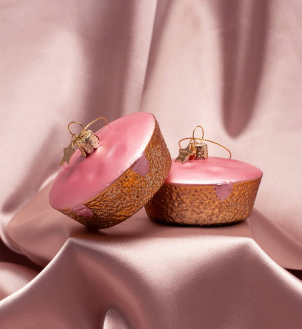 Kerst Ornament Roze Koek – Vondels