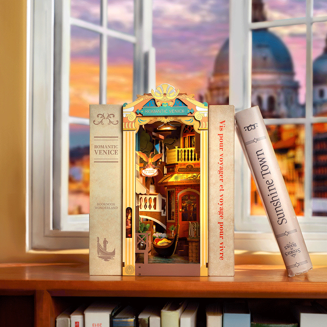 Romantic Venice Book Nook DIY Miniature House