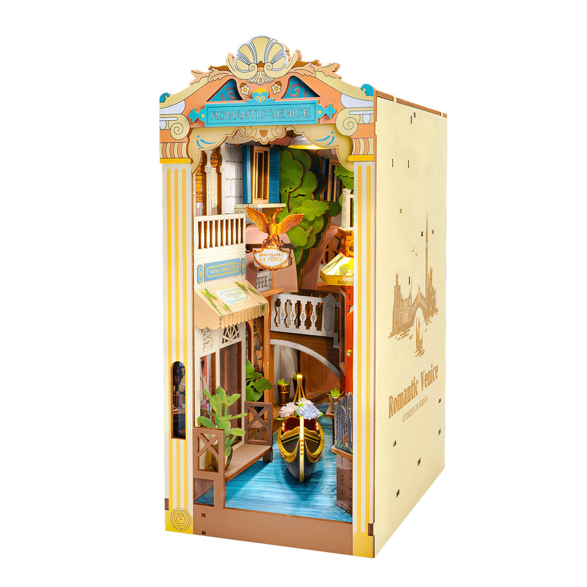 Romantic Venice Book Nook DIY Miniature House