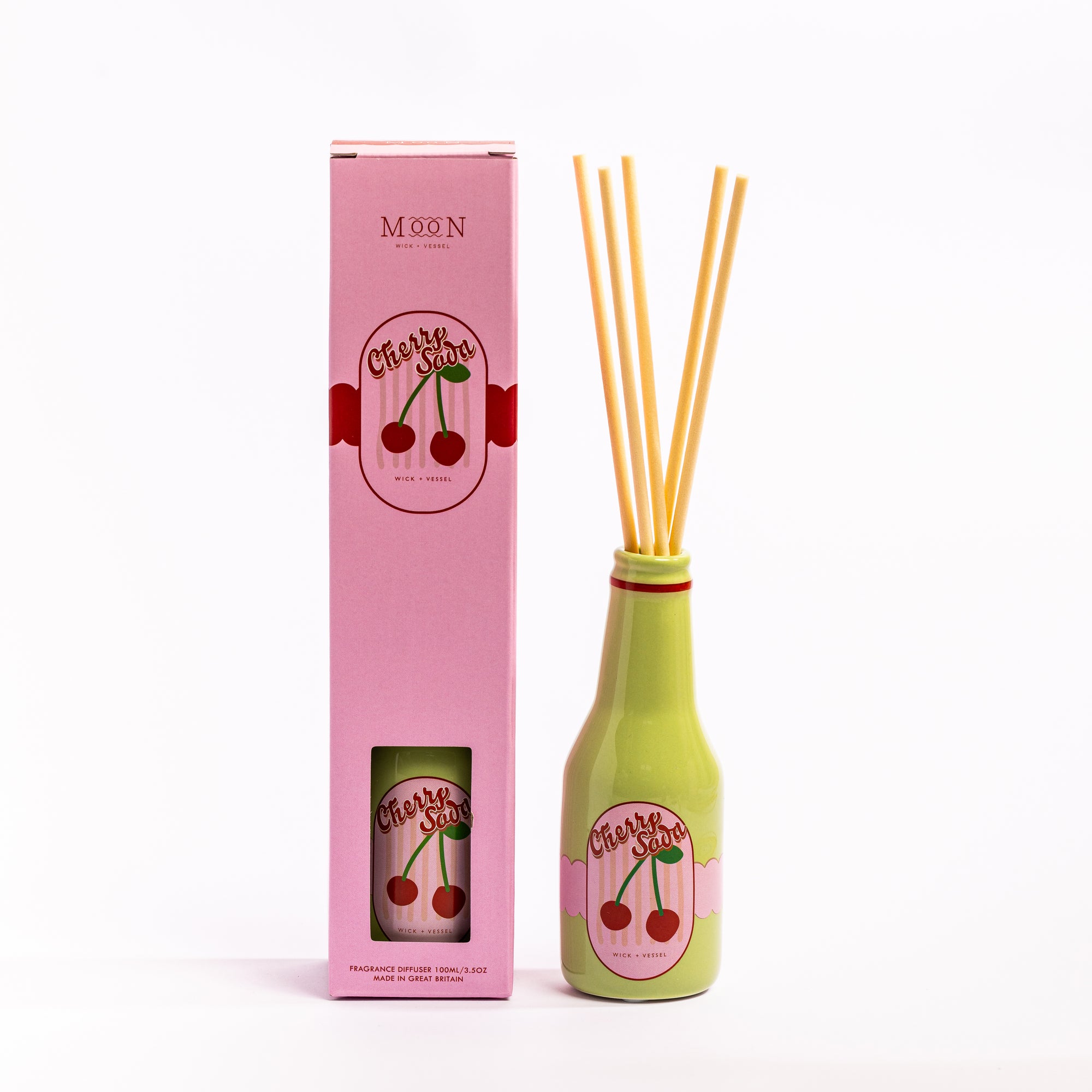 Geurdiffuser Cherry Soda – Wick + Vessel