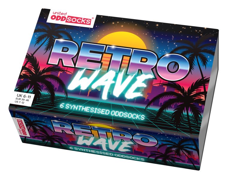 Retro Wave Socks Set of 6 - Oddsocks