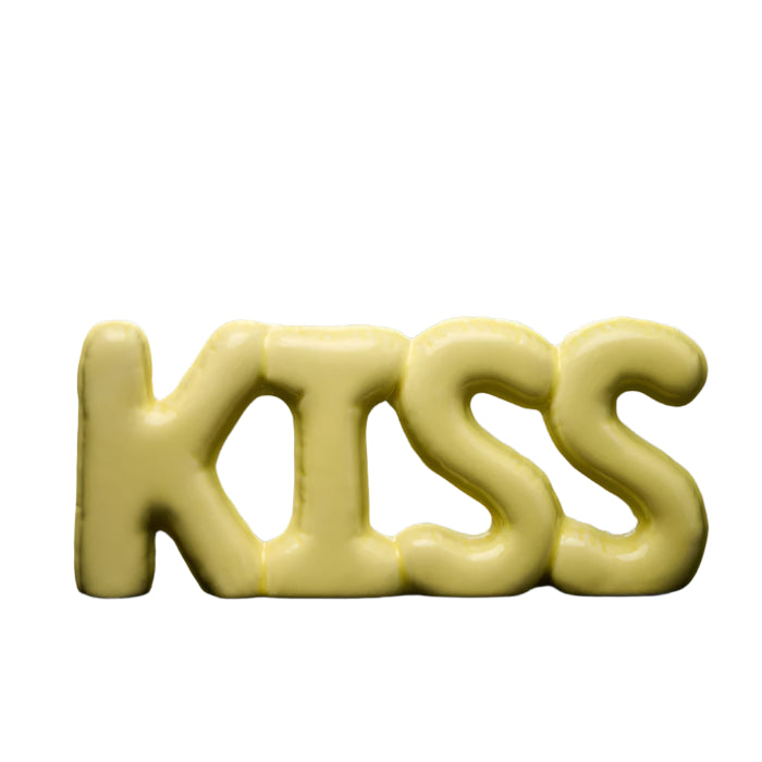 Decoratie Ballon Kiss Geel - Blogo