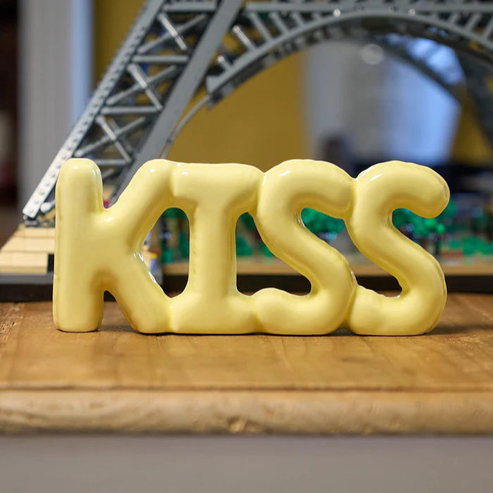 Decoratie Ballon Kiss Geel - Blogo