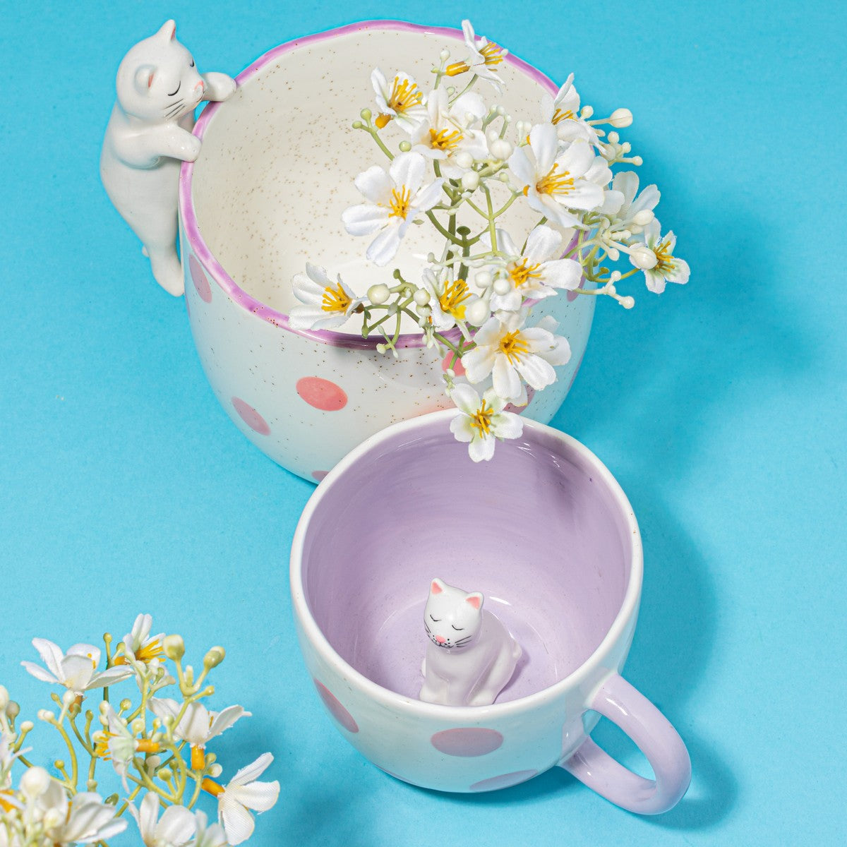 Plantenpot Glurende Kat - Sass & Belle