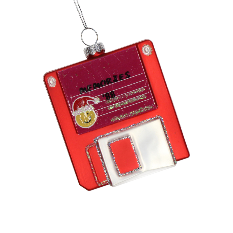 Christmas Ornament Floppy Disk - Kersten