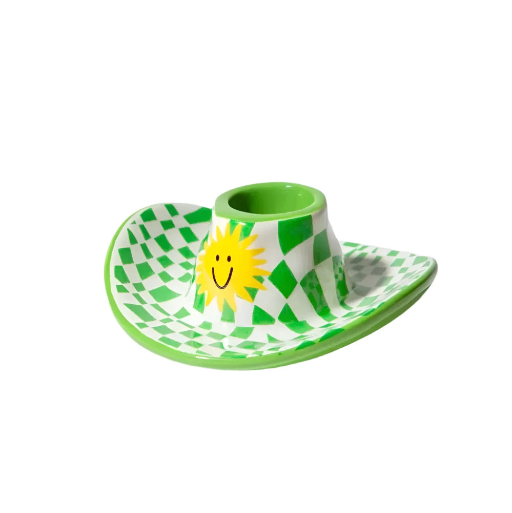 Kandelaar Cowboy Hat Groen - Doiy
