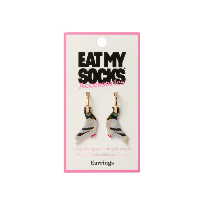 Oorbellen Duif - Eat My Socks