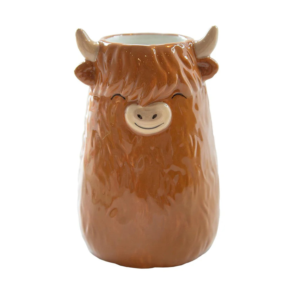 Vase Highland Cow - Sass &amp; Belle