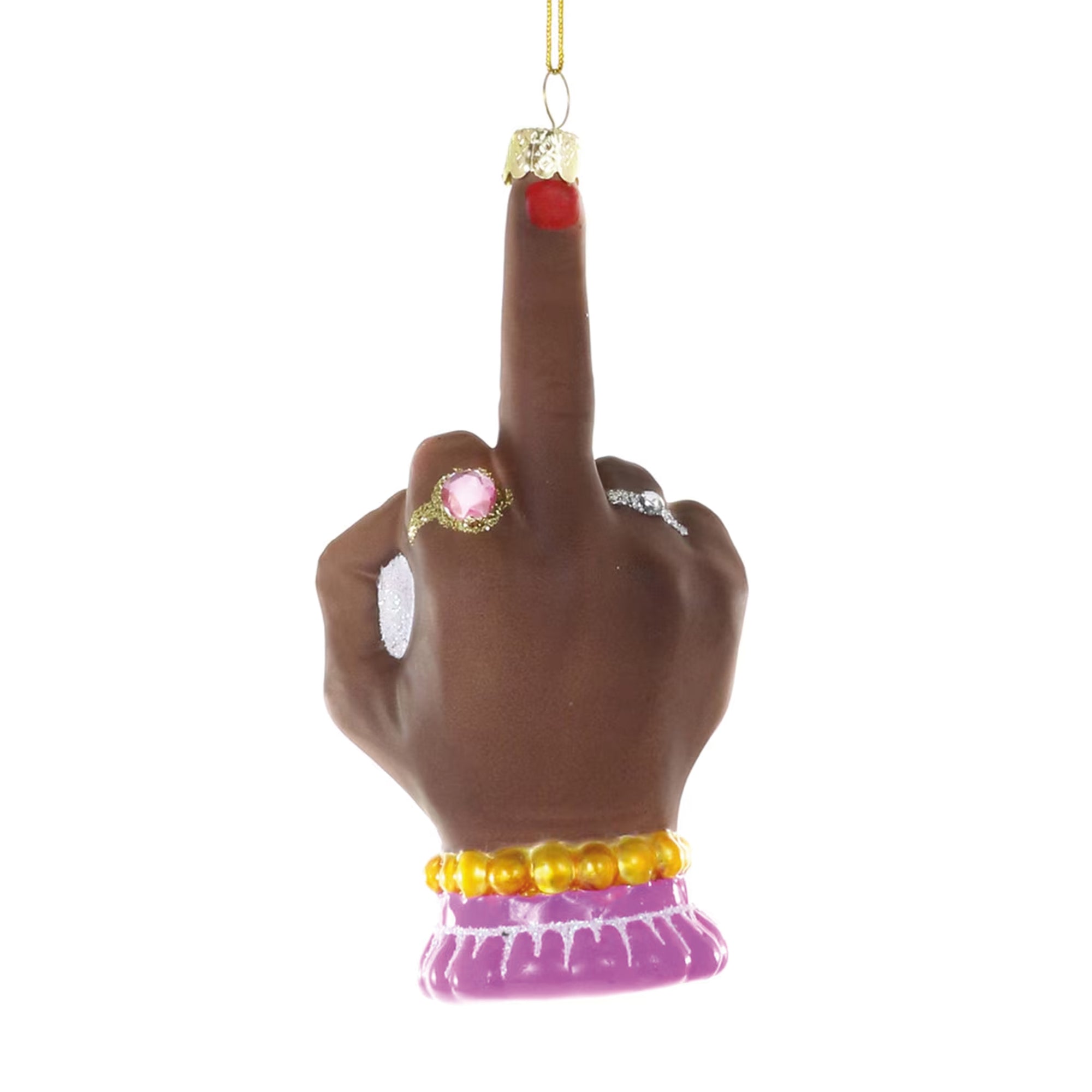 Kerst Ornament The Finger Zwart - Cody Foster