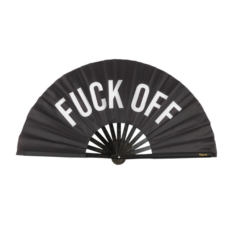 Waaier XL Fuck Off Zwart - Fisura