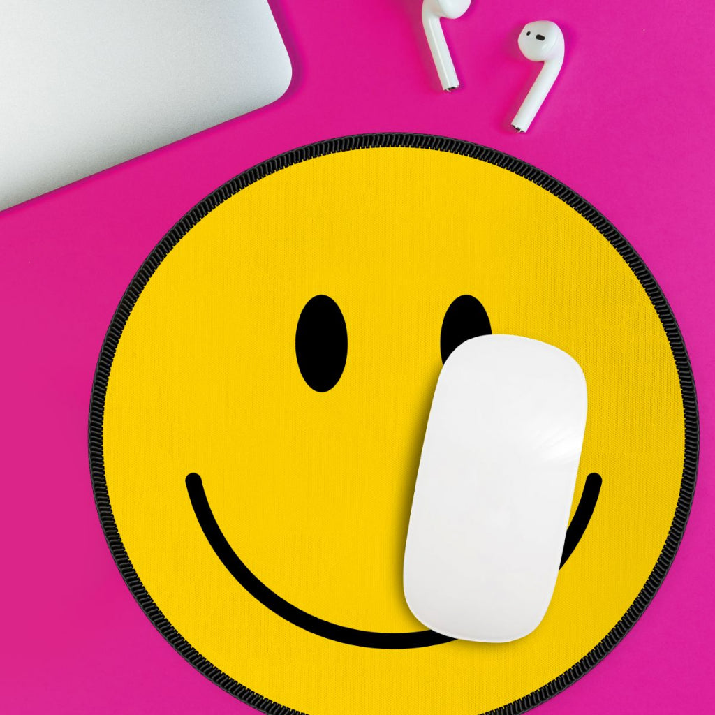 Mouse pad Smiley - Mustard