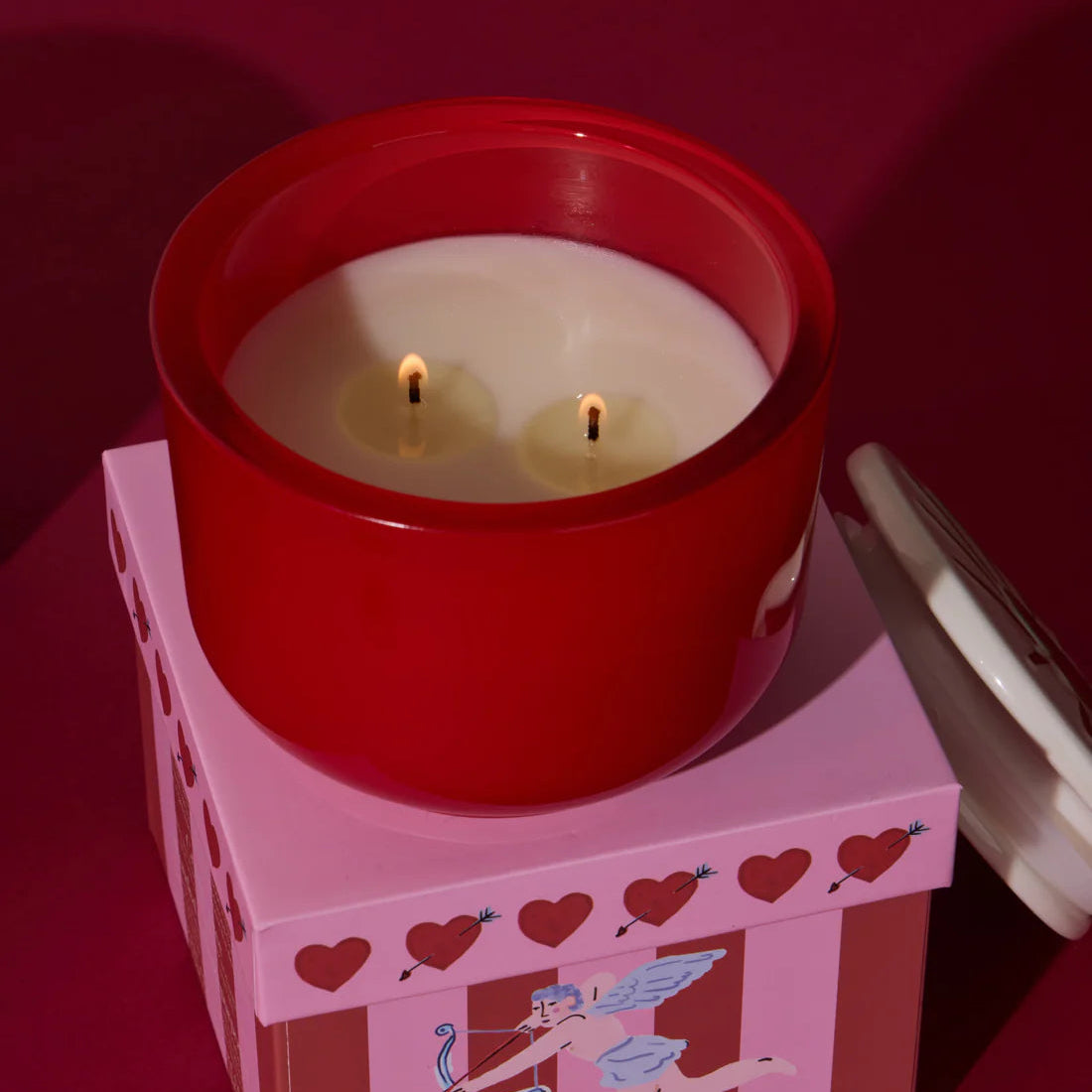 Kaars Red Glass Heart - Paddywax