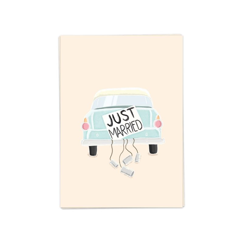 Just Married Card - Blanche Card