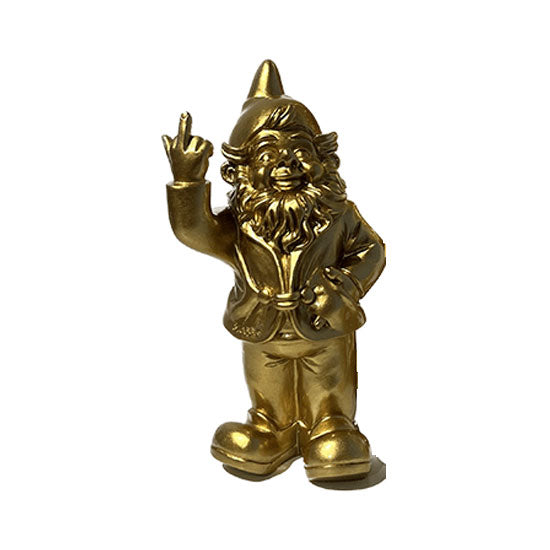 Decoration Gnome F#ck You Gold - 3 sizes