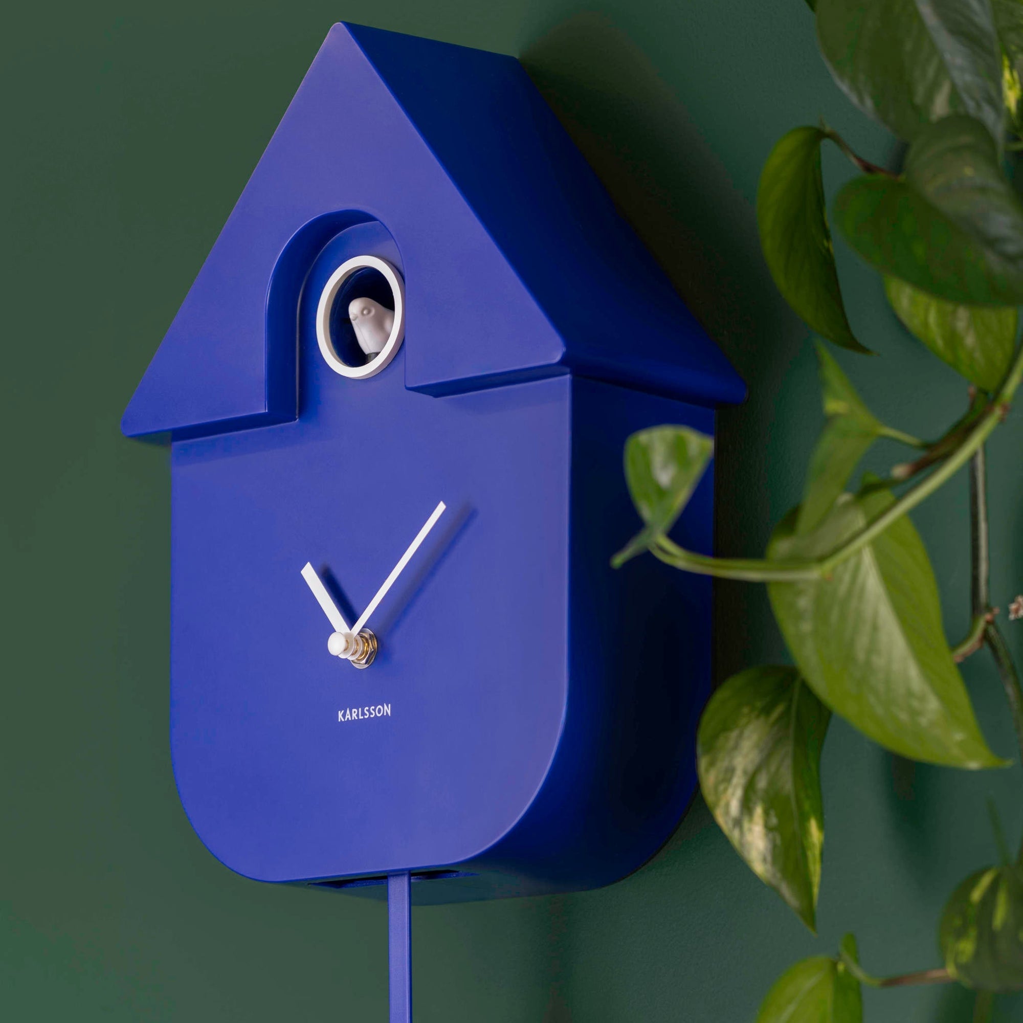 Wandklok Cuckoo Cobalt Blue - Karlsson
