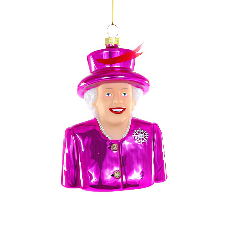 Kerst Ornament Queen Elizabeth Pink Hat - Cody Foster