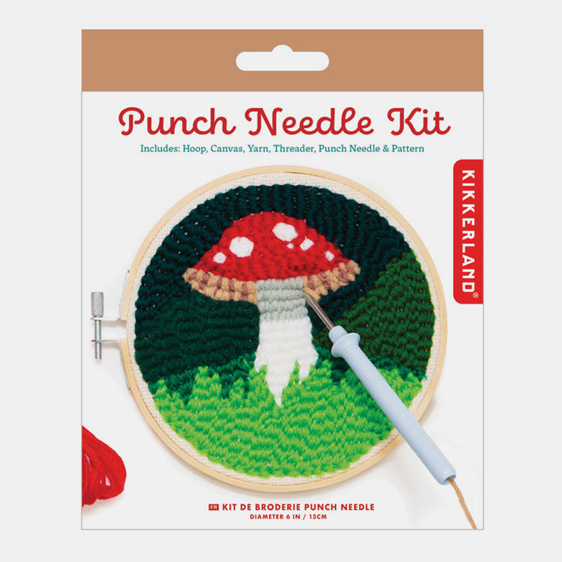 Punch Needle Set Mushroom - Kikkerland
