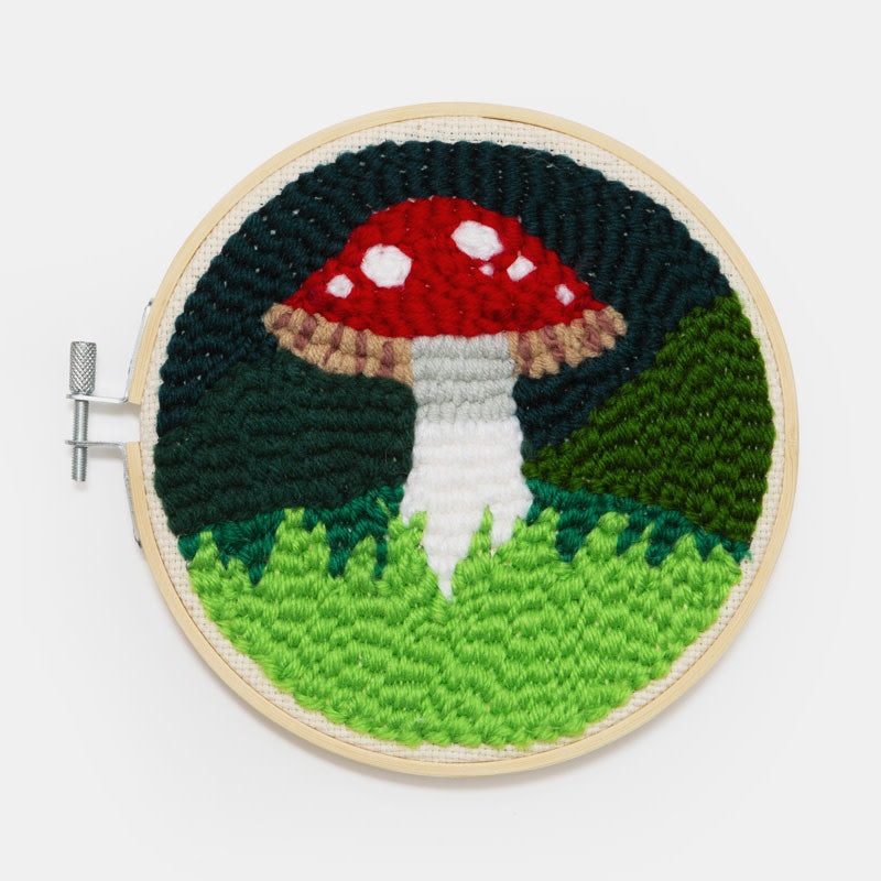 Punch Needle Set Mushroom - Kikkerland