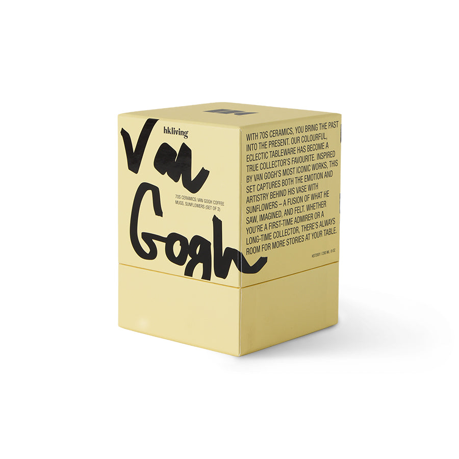 Mokken Lungo Van Gogh Sunflowers - HKliving (Set van 2)