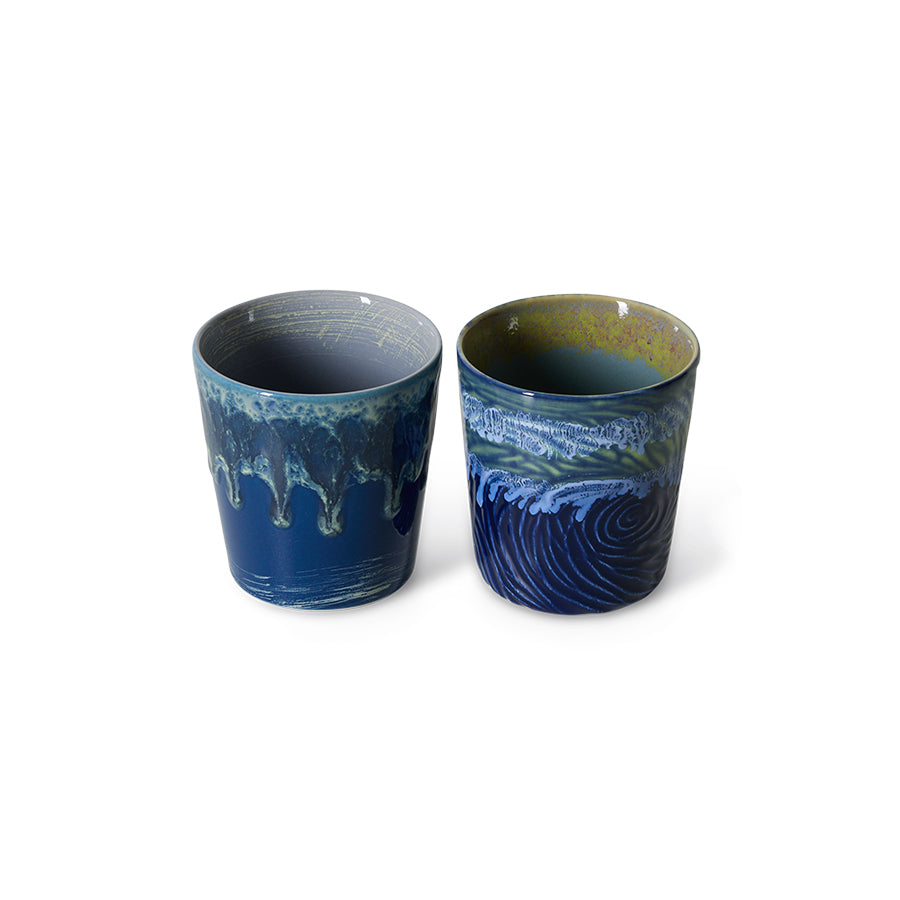 Mokken Lungo Van Gogh Starry Night - HKliving (Set van 2)