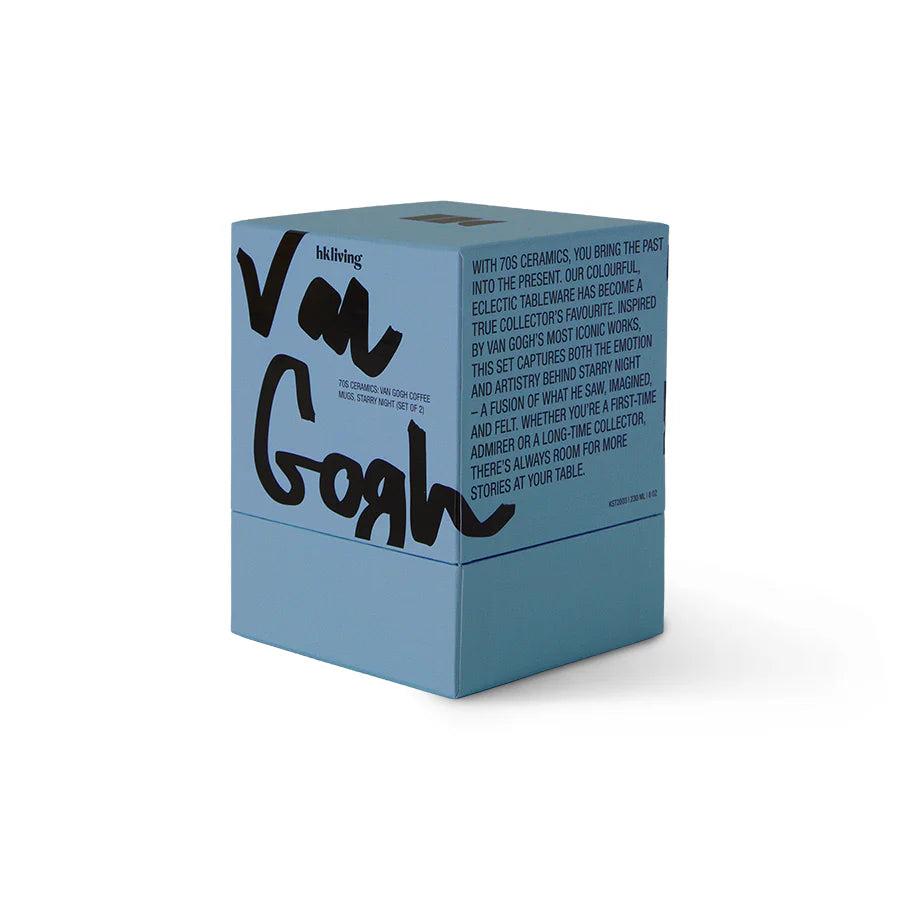Mokken Lungo Van Gogh Starry Night - HKliving (Set van 2)