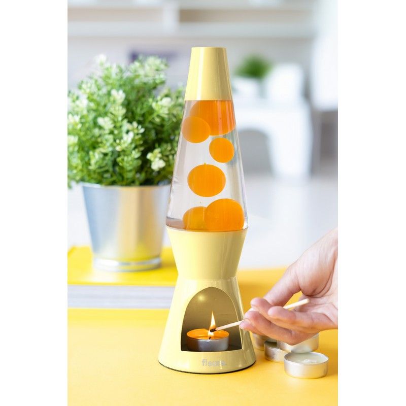 Tealight Lava Lamp Yellow - Fisura