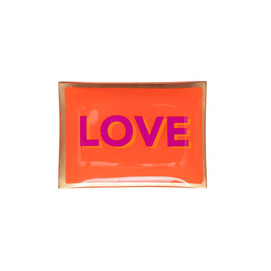 Schaaltje Love Plate Orange - Gift Company