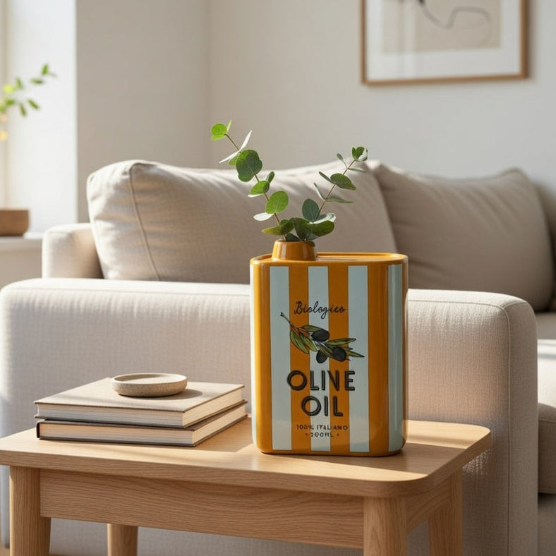 Vaas Olijfolie Strepen - Kersten