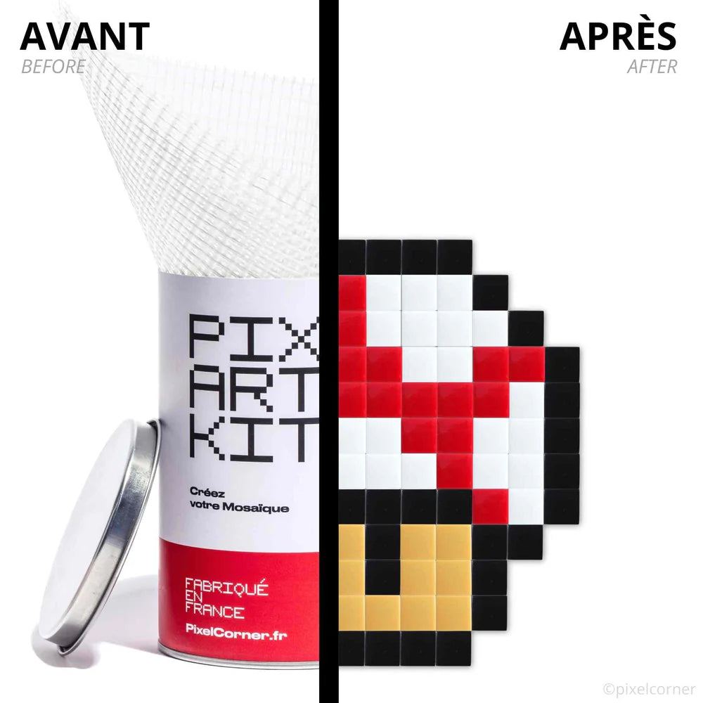 Bouwpakket Pixel Art Baby Shroom Super Mario - Pixel Corner