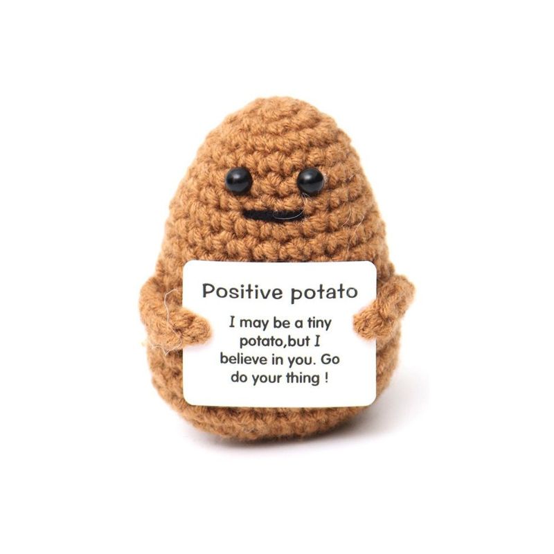 Geluksknuffeltje Positive Potato Brown