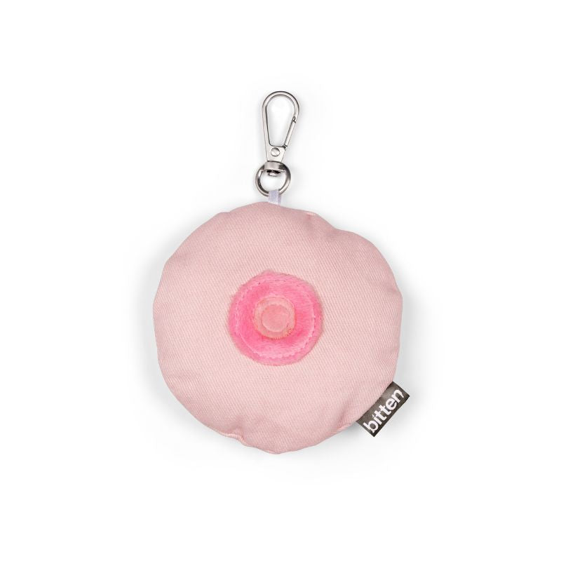 Keychain Keyfriend Pink Boob - Bitten