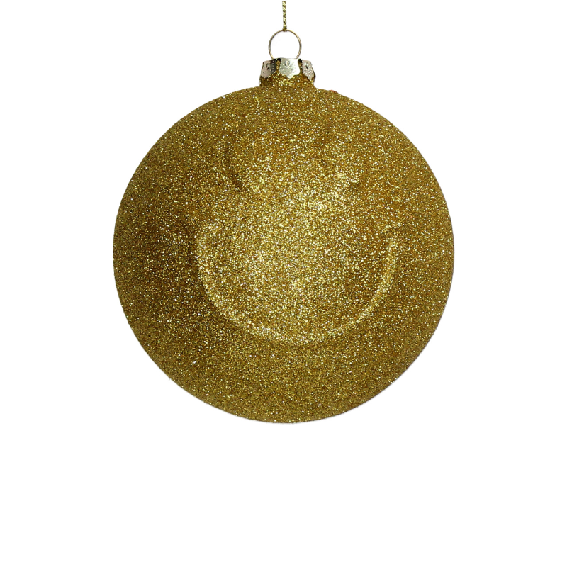 Christmas Ornament Smiley Glitter - Kersten