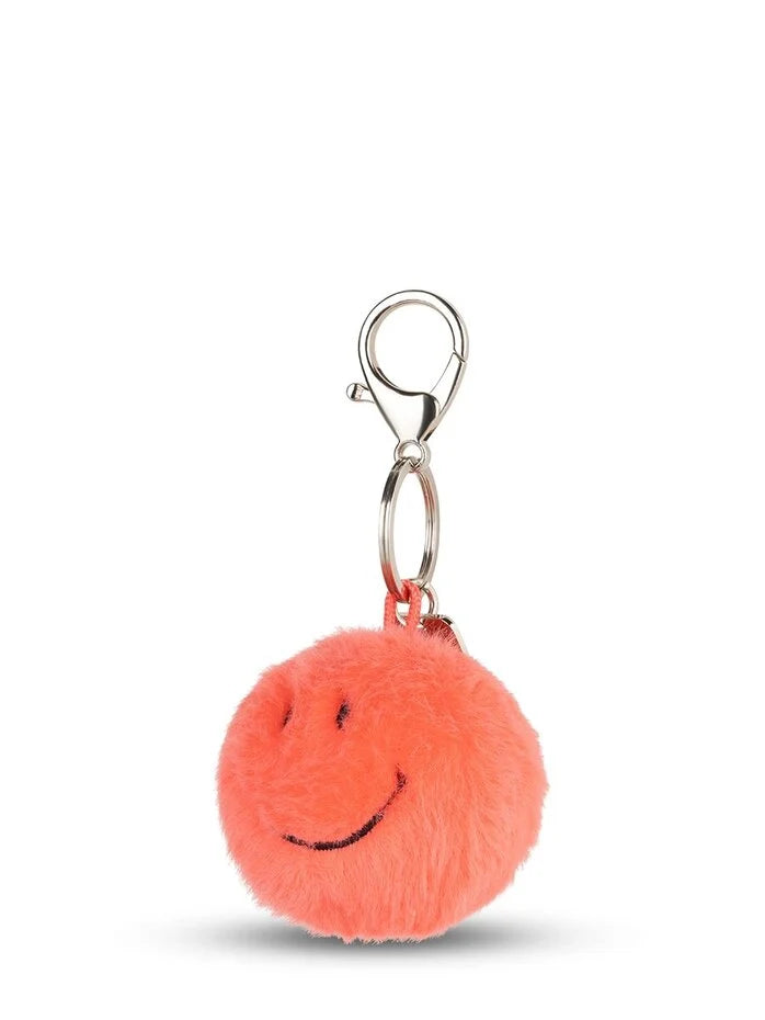 Sleutelhanger Smiley ECO Fuzzy Fel Koraal – Bon Ton Toys
