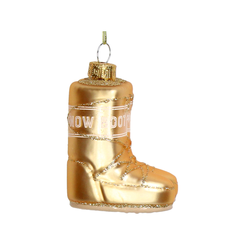 Christmas Ornament Snow Boots Gold - Kersten